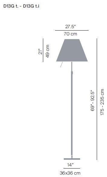 LUCEPLAN Торшер LED из поликарбоната Grande costanza sun-id-1430708 - Вид №2