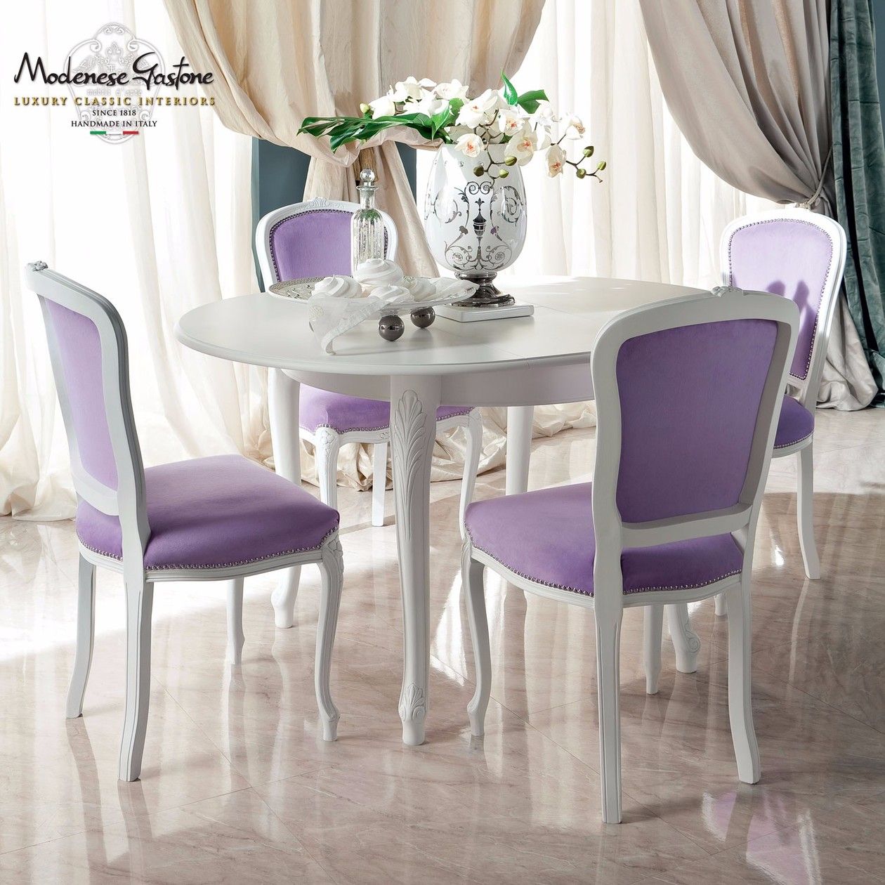 Круглый деревянный стол Modenese Luxury Interiors Bella Vita ARCH-00141970 - Вид №1