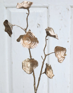 1976 394 a3 Искусственный спрей для листьев с глиттером, 53 см, шампанское-камелия H-andreas