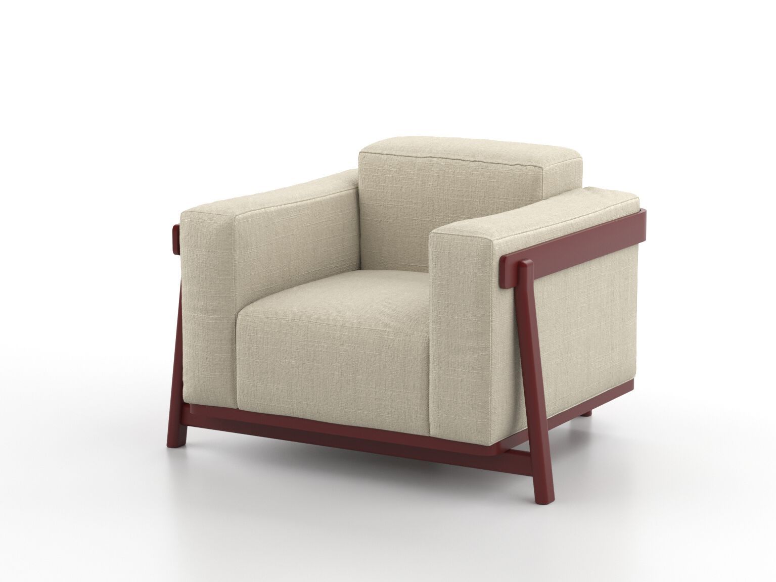 Тканевое кресло с подлокотниками Omelette Editions масала ARCH-00083986