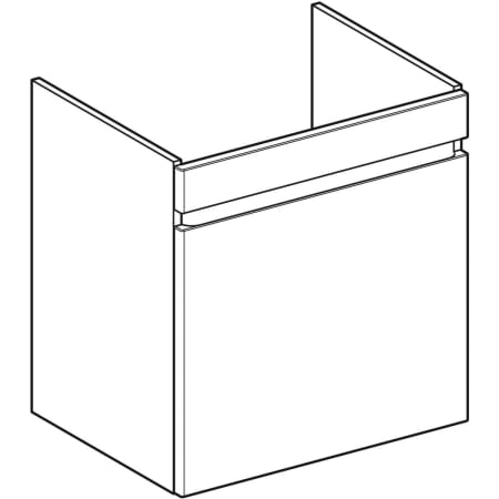 501.907.00.1 Шкафчик для раковины Geberit Renova Plan, с одним выдвижным ящиком и одним внутренним выдвижным ящиком Geberit  - Вид №32