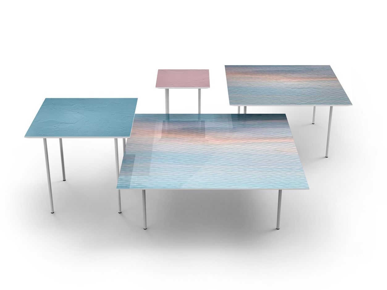 Квадратный металлический журнальный столик MOMENTI Home &amp ARCH-00105473