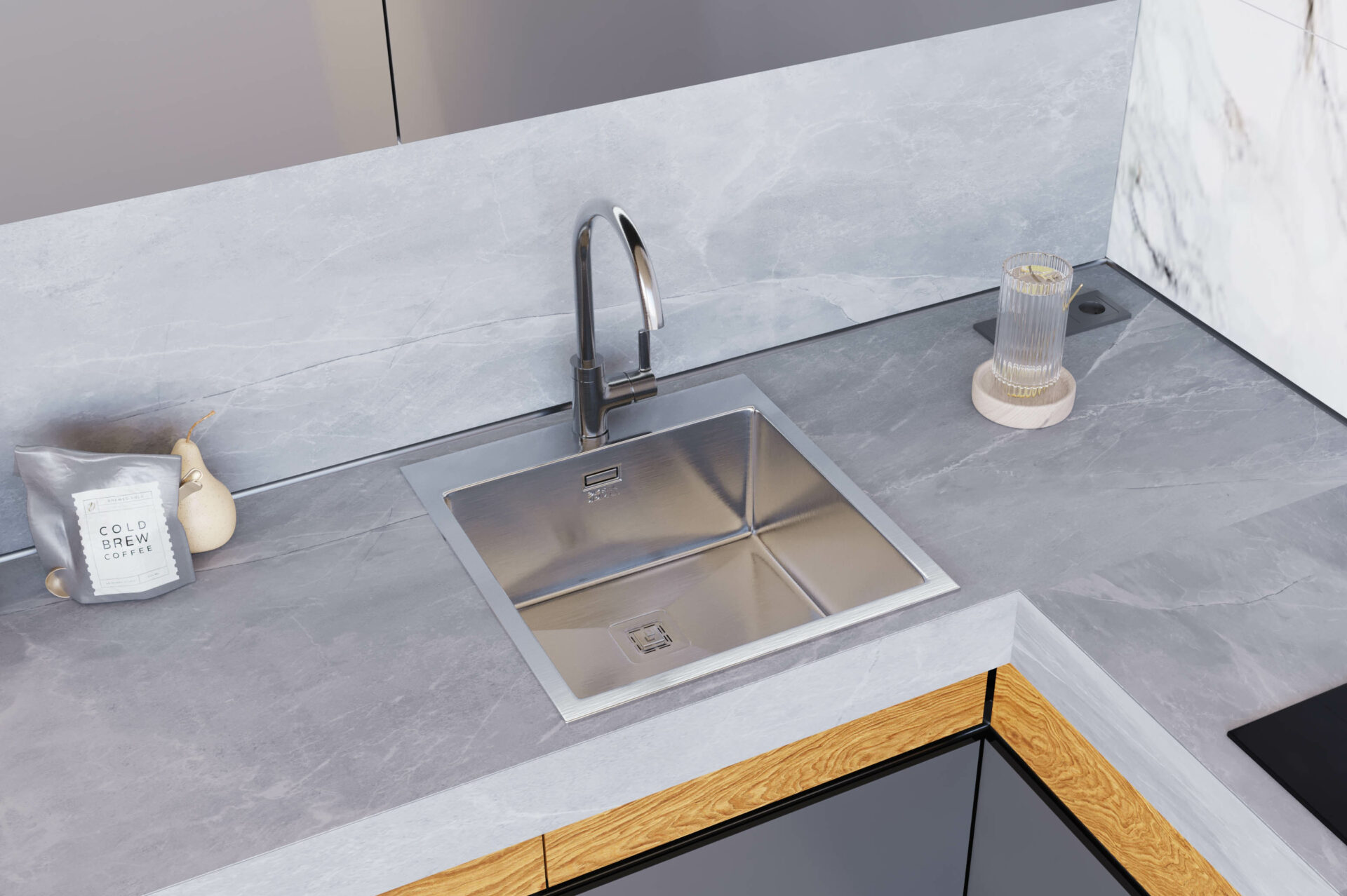 Кухонные мойки Eco Marino SMB-5151SQ.B SEAMAN SMB-5151Q - Вид №1