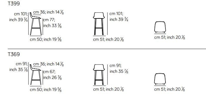 Высокий кожаный стул Amura Panis ARCH-00013717 - Вид №3