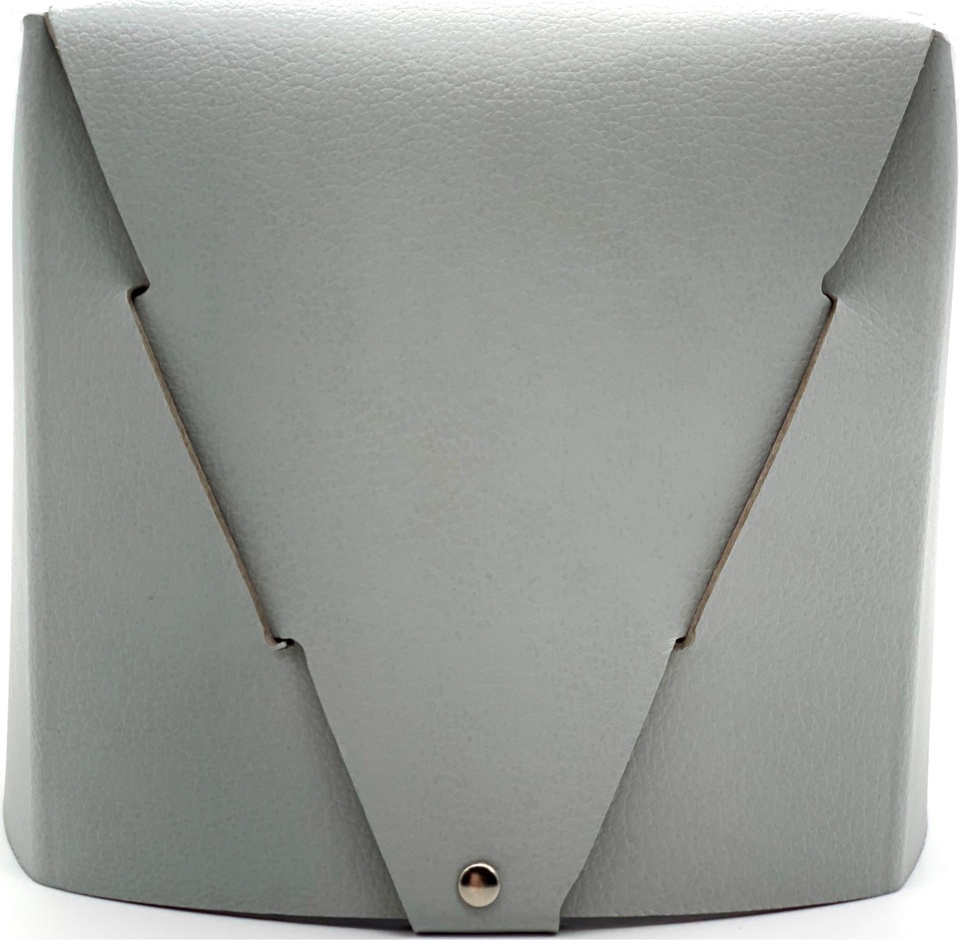 10661007 ADJ Салфетница квадратная ADJ 12см, серый Кожа натуральная 