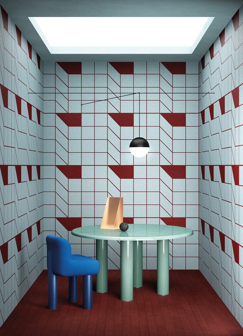 OR.NAMI Виниловые обои с геометрическим рисунком September 2020 Orn20_001  - Вид №1