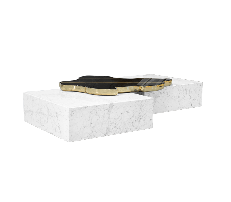 0-229 Navarra черно-белый центральный стол Boca Do Lobo  - Вид №14