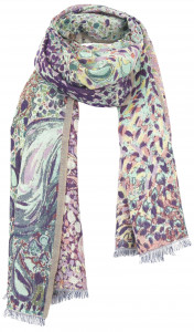 VERTIGE_P Шаль 60/200 68% шерсть 32% шелк PETRUSSE