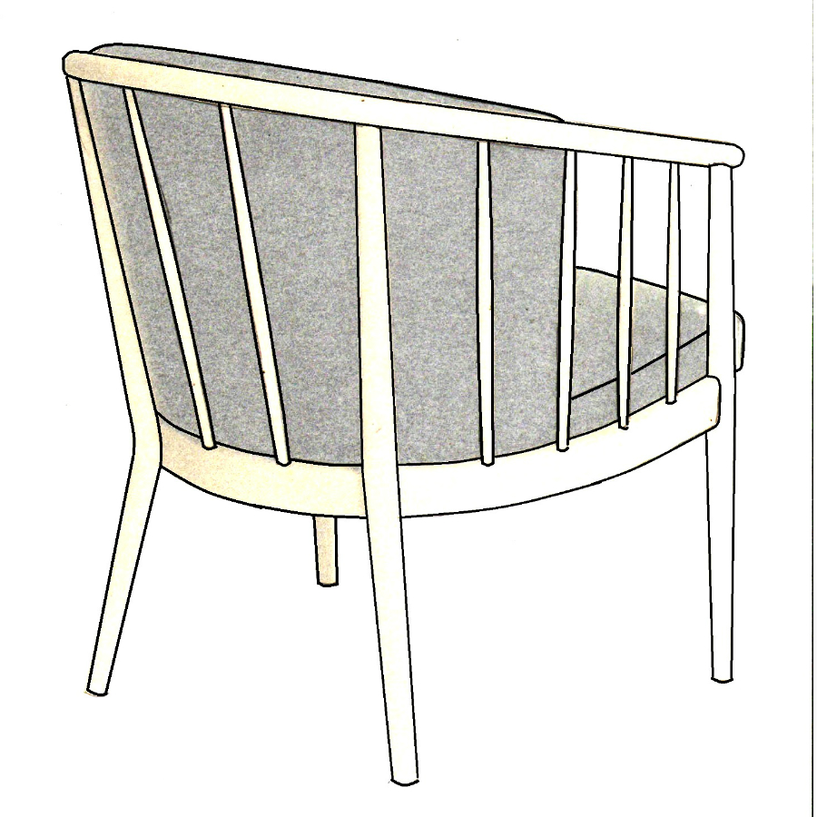 Кресло с восемью кнопками Anna, дуб, черное Kragelund 40600202800 - Вид №7