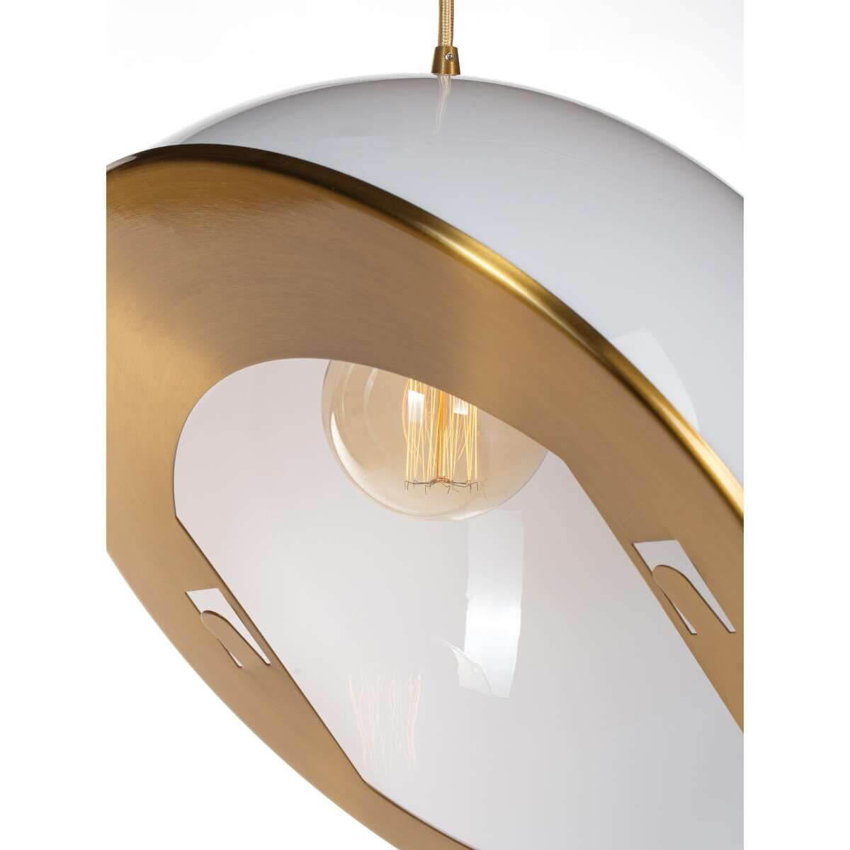 Подвесной светильник круглый белый Crescent 5063-C LOFT IT ДИЗАЙНЕРСКИЕ, ОРИГИНАЛЬНЫЕ 00-3890034 Белый  - Вид №1