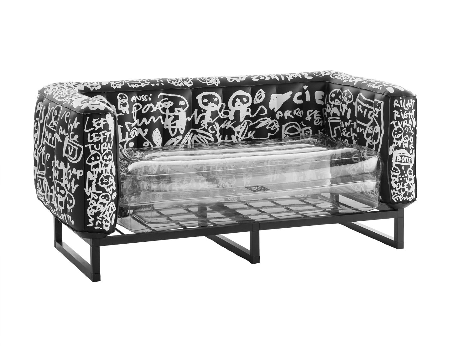 MOJOW Новый черный диван YOMI NEP  CYCNEL25NEP - Вид №1