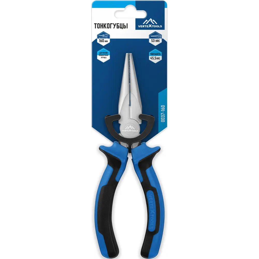 Тонкогубцы Vertextools 0037-160 160 мм STLM-2068251 - Вид №6