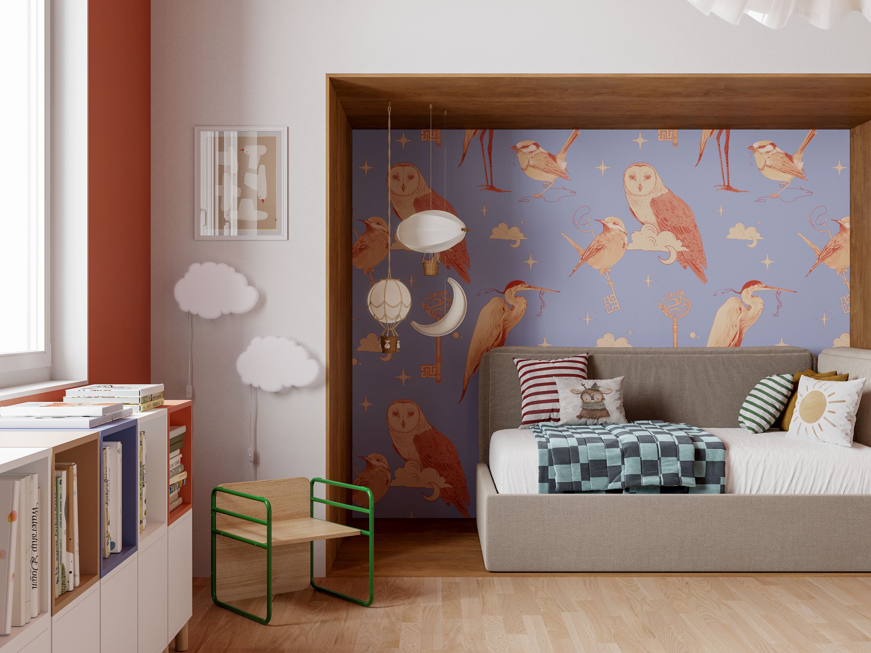 Обои с рисунком для детей Inkiostro Bianco Inkids ARCH-00103783