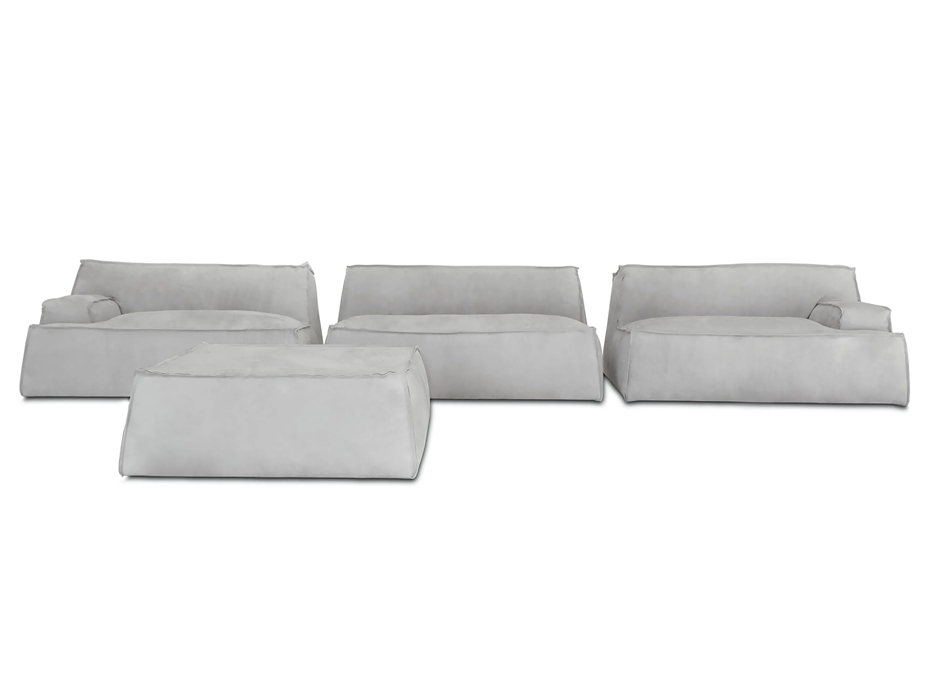 Кожаный модульный диван Baxter Дамаск ARCH-00020779