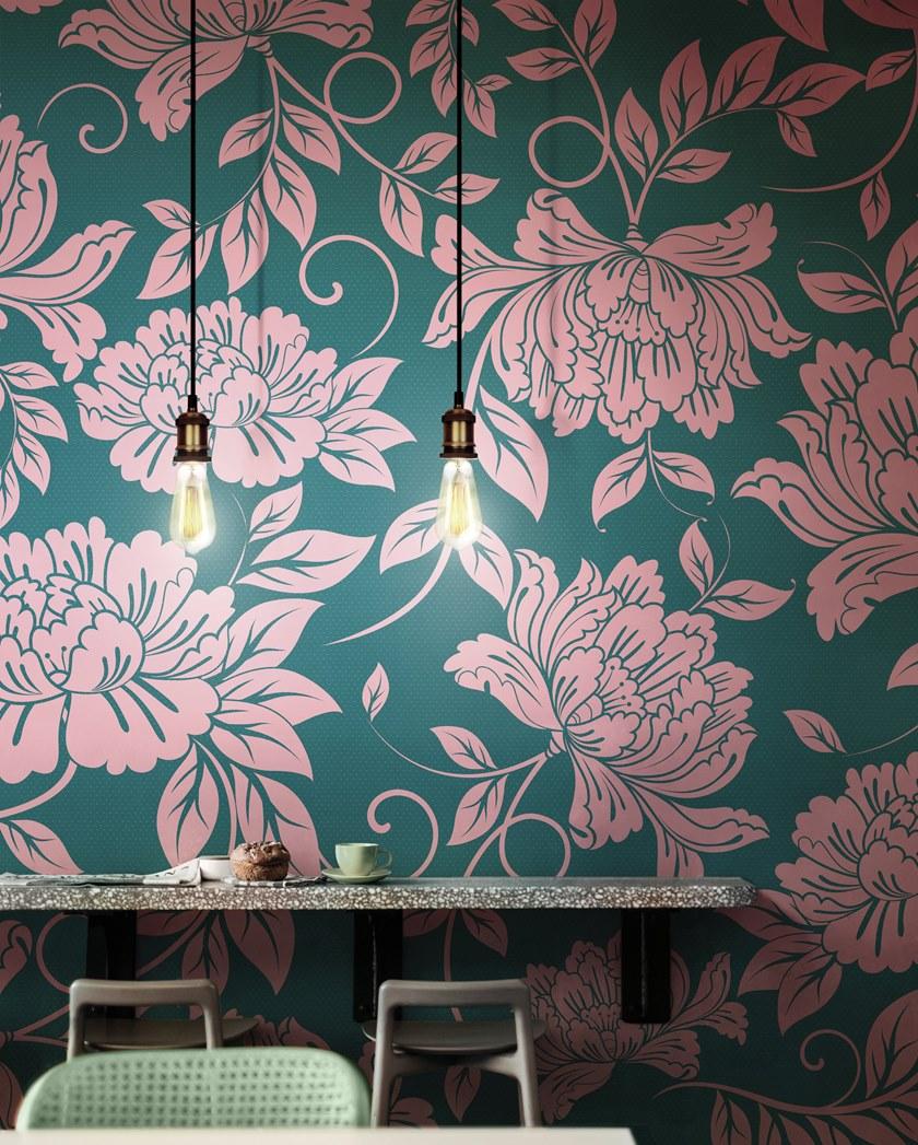 Inkiostro Bianco Панорамные обои с цветочными мотивами Wall in love again 2018 Inkdnxy15 - Вид №1