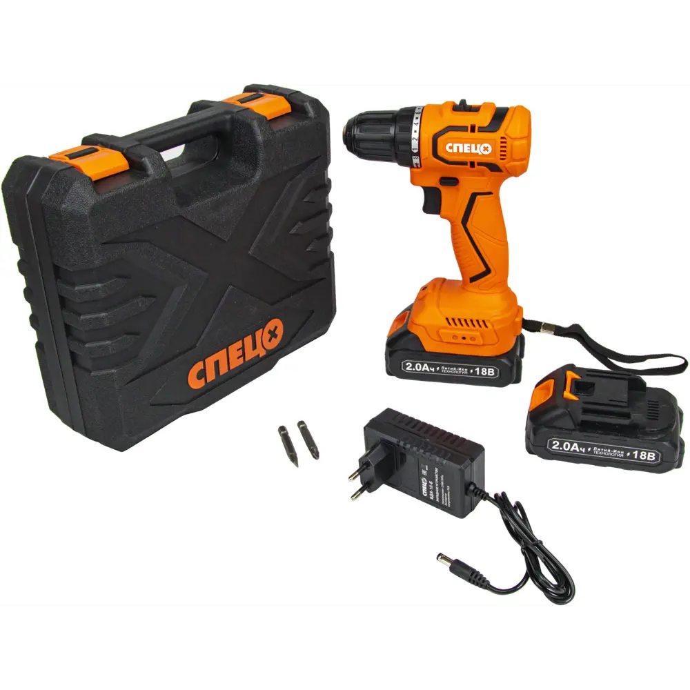 Дрель-шуруповерт аккумуляторная бесщеточная Спец БДА-18-Б 4086, 18 В Li-Ion 2x2 Ач STLM-2056894 - Вид №3