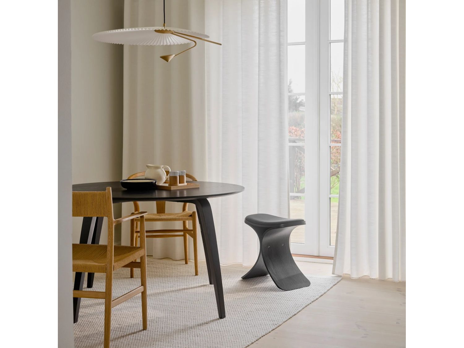 Дубовый стул с кожаным сиденьем Gejst Luno ARCH-00042405 - Вид №3