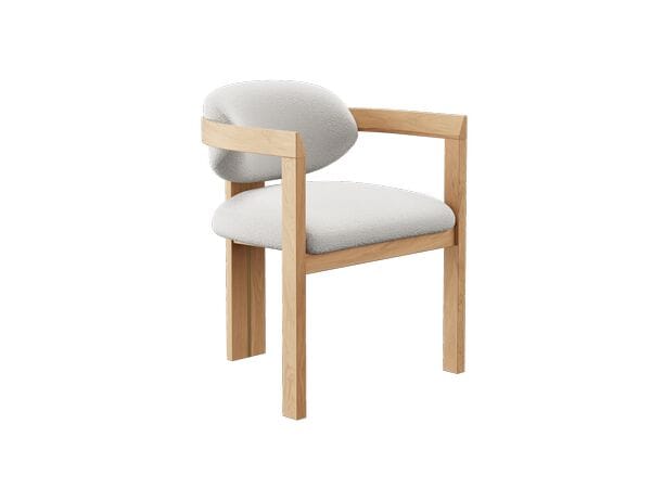 Дубовое мягкое кресло с подлокотниками NORD ARIN BORDEAUX ARCH-00012067