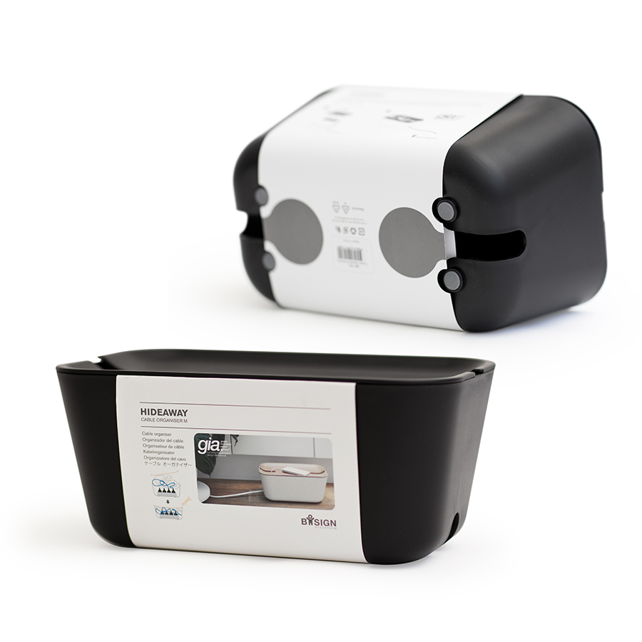Органайзер для проводов Hideaway средний черный Bosign 291172 - Вид №3