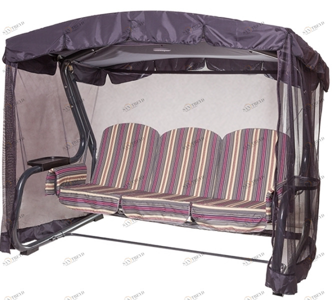 Качели садовые трехместные "Мастак-премиум" IMPEX  132222 Бежевый;коричневый 