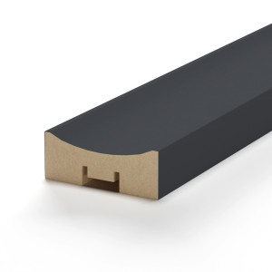 Интерьерная Рейка МДФ STELLA Планкен Рекесс De Luxe Black Lead 19*50*2700 (уп.4 шт.) STSR-846