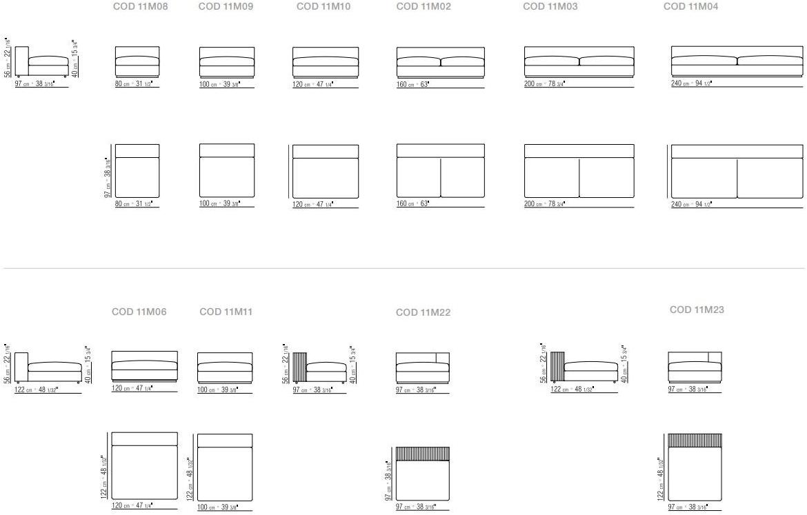 Flexform 3-х местный модульный диван из ткани Groundpiece sun-id-1508283 - Вид №4