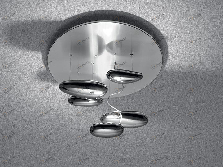 Artemide Потолочный светильник отраженного света из нержавеющей стали Mercury mini 1476110a