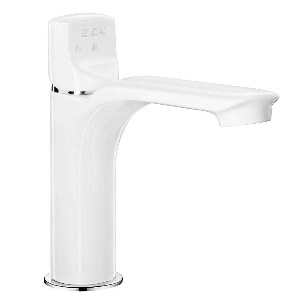 104108986st  Смеситель для раковины Myra - белый - экономия воды Eca  - Вид №1