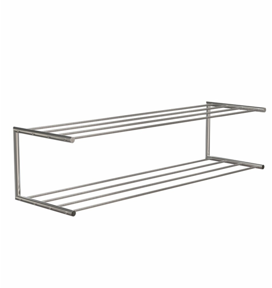 FROST Полка для обуви 2, 100cm » матовая. Нержавеющая сталь Матовый N1929-1 