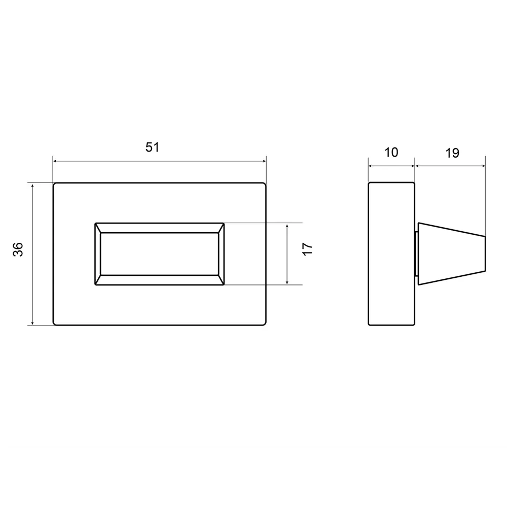 Накладка Palladium X BK Black для скрытия личинки замка 87099647 STLM-0073198 - Вид №4