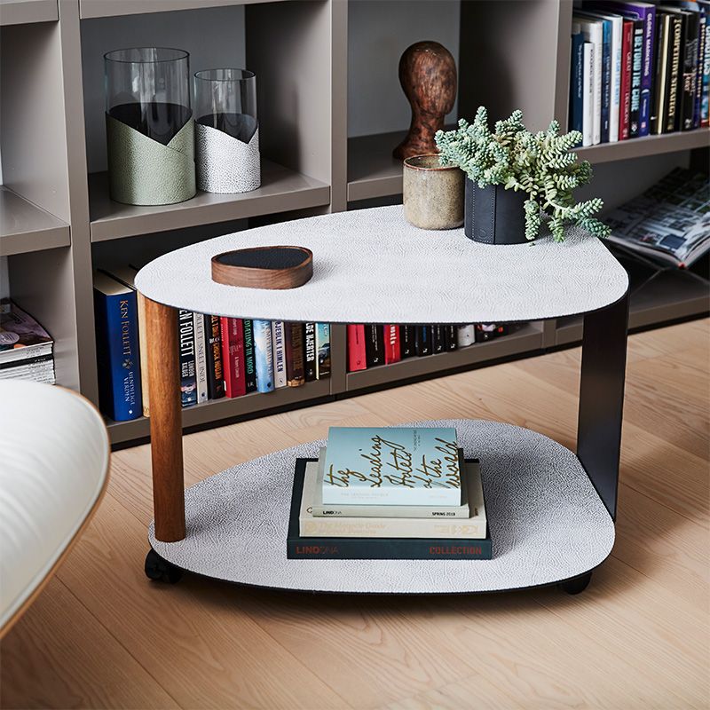 981015 Hippo anthracite-grey журнальный столик двухъярусный 62х73х45см;LIND DNA  - Вид №1