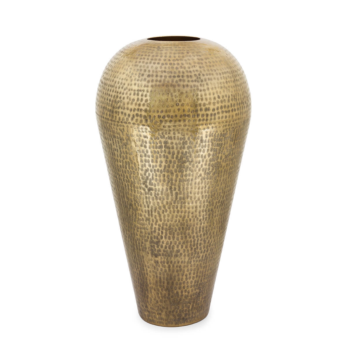 200850-09 ABHIKA ВАЗА HAMMY TALL LIGHT GOLD 