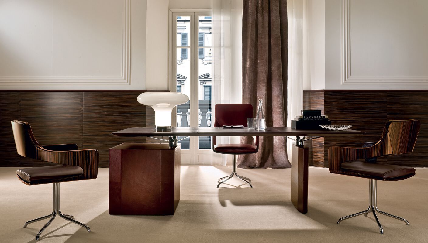 Деревянный угловой рабочий стол с ящиками i 4 Mariani De_Symetria ARCH-00044164 - Вид №4