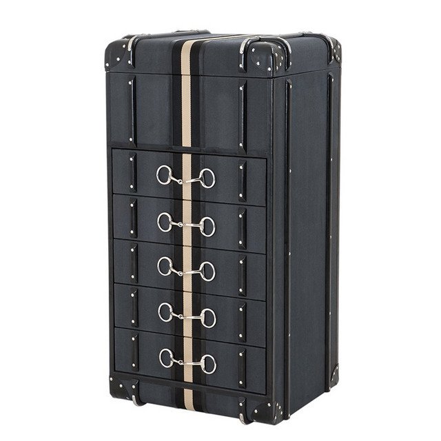 Комод-сундук высокий черный Goldwynn PUSHA ДИЗАЙНЕРСКИЕ, EICHHOLTZ 062459 Черный  - Вид №1