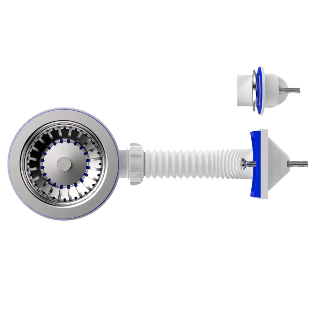 Донный клапан EQUATION для кухонной мойки с системой перелива 89209829 STLM-1380930 - Вид №2