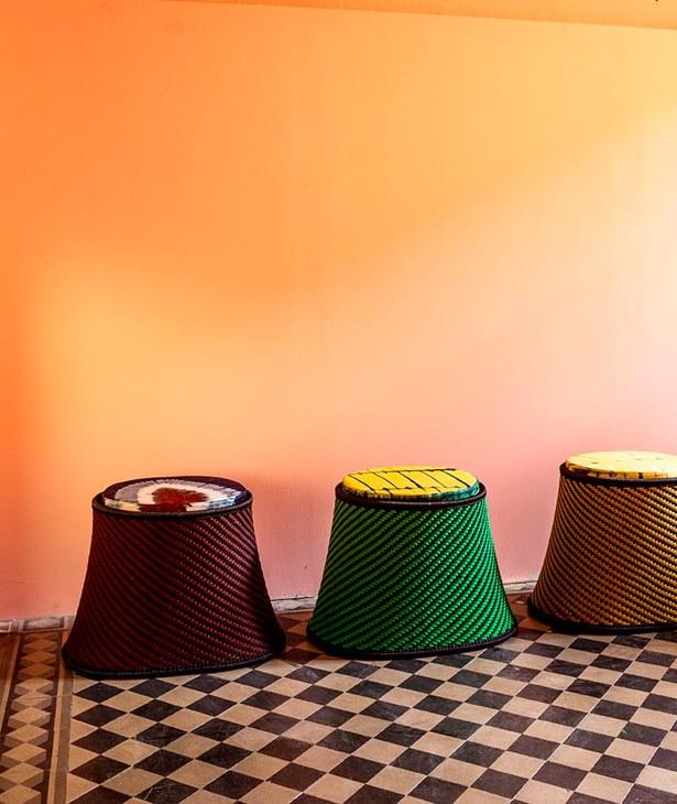 Moroso Пуф из полиэтиленовых нитей ручного плетения M'afrique sun-id-1378042 - Вид №6