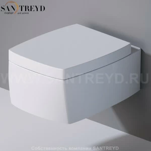 S571101 Подвесной унитаз настенный Белый A. e T. Italia SQUARE Италия