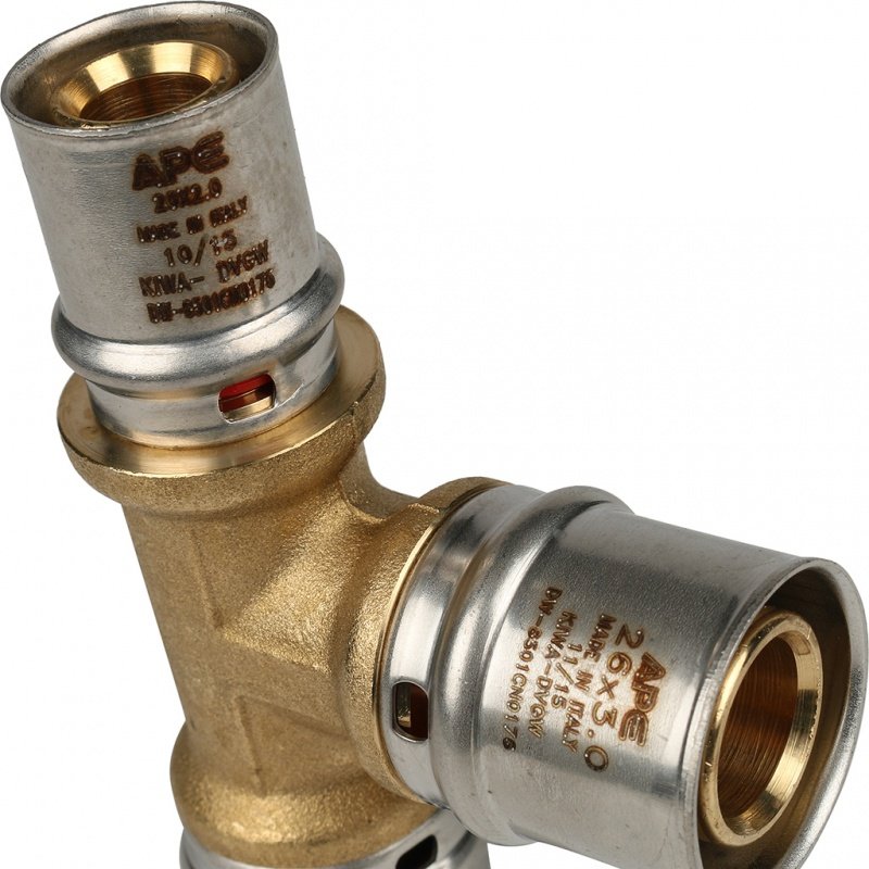 Тройник переходной STOUT 26х26х20 под пресс SFP0005262620 - Вид №2