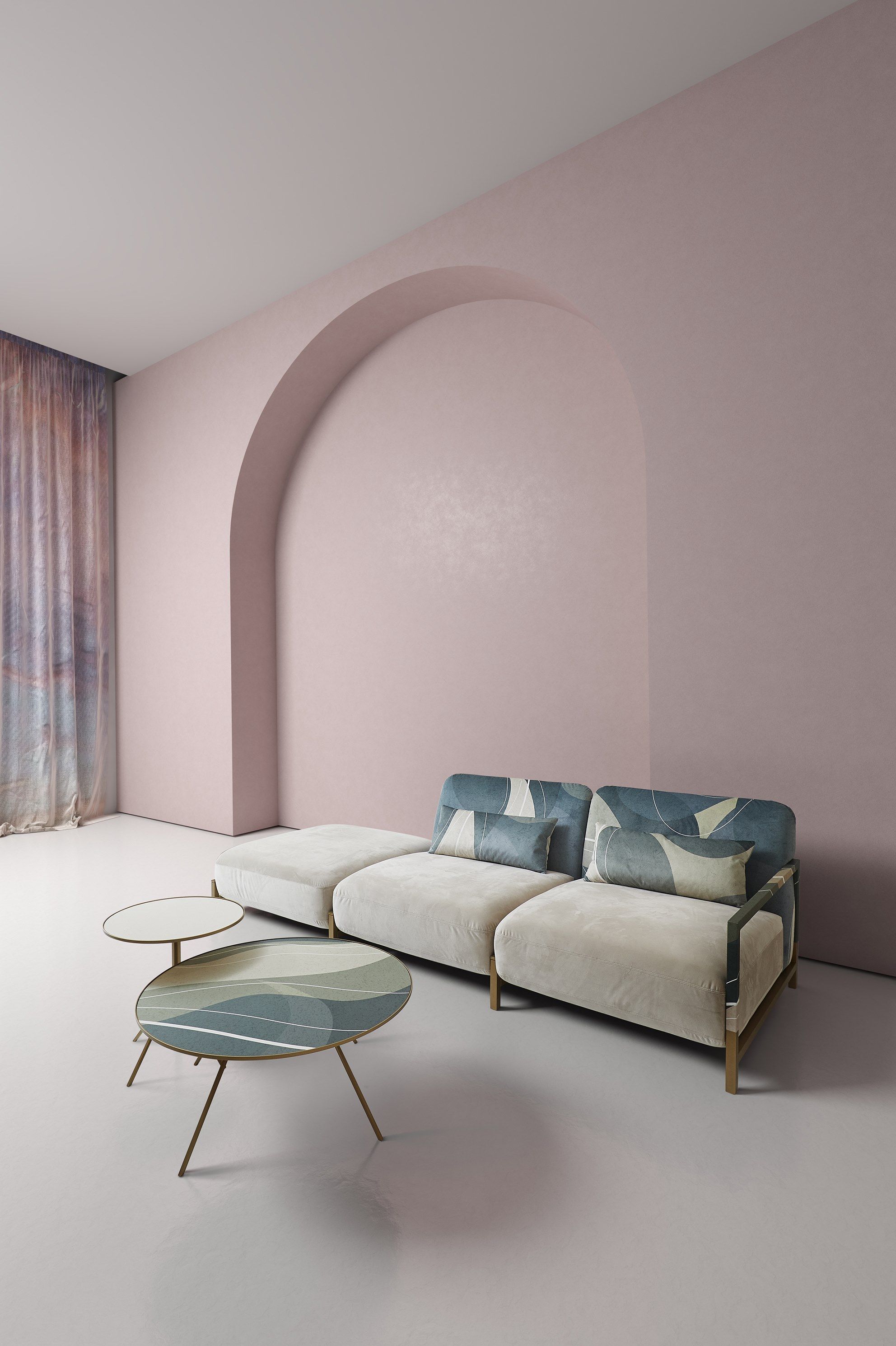 Печатная обивочная ткань для штор MOMENTI Home &amp ARCH-00100570 - Вид №2