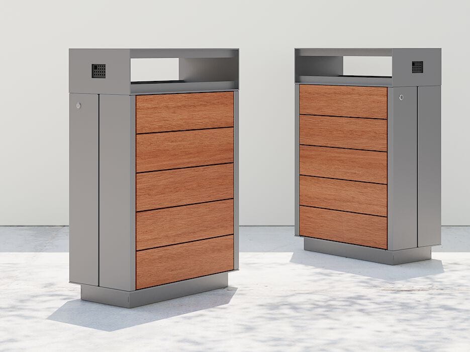 Корзина для мусора из стали и дерева DIMCAR нас ARCH-00031711