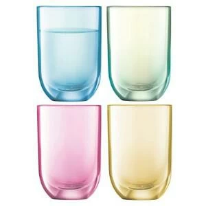 Набор из 4 стопок для водки Polka 60 мл пастель