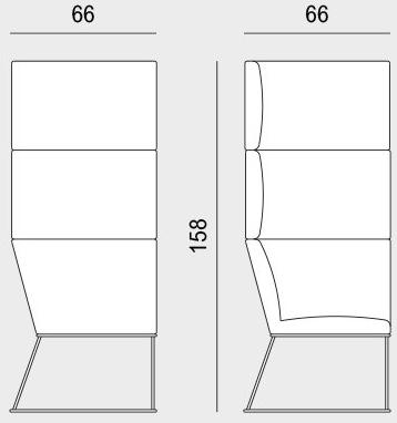 Viganò Модульный диван из ткани с высокой спинкой George sun-id-1430012 - Вид №6