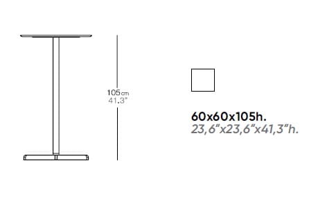 Высокий стол со спицами Bivaq сидеть ARCH-00003564 - Вид №2