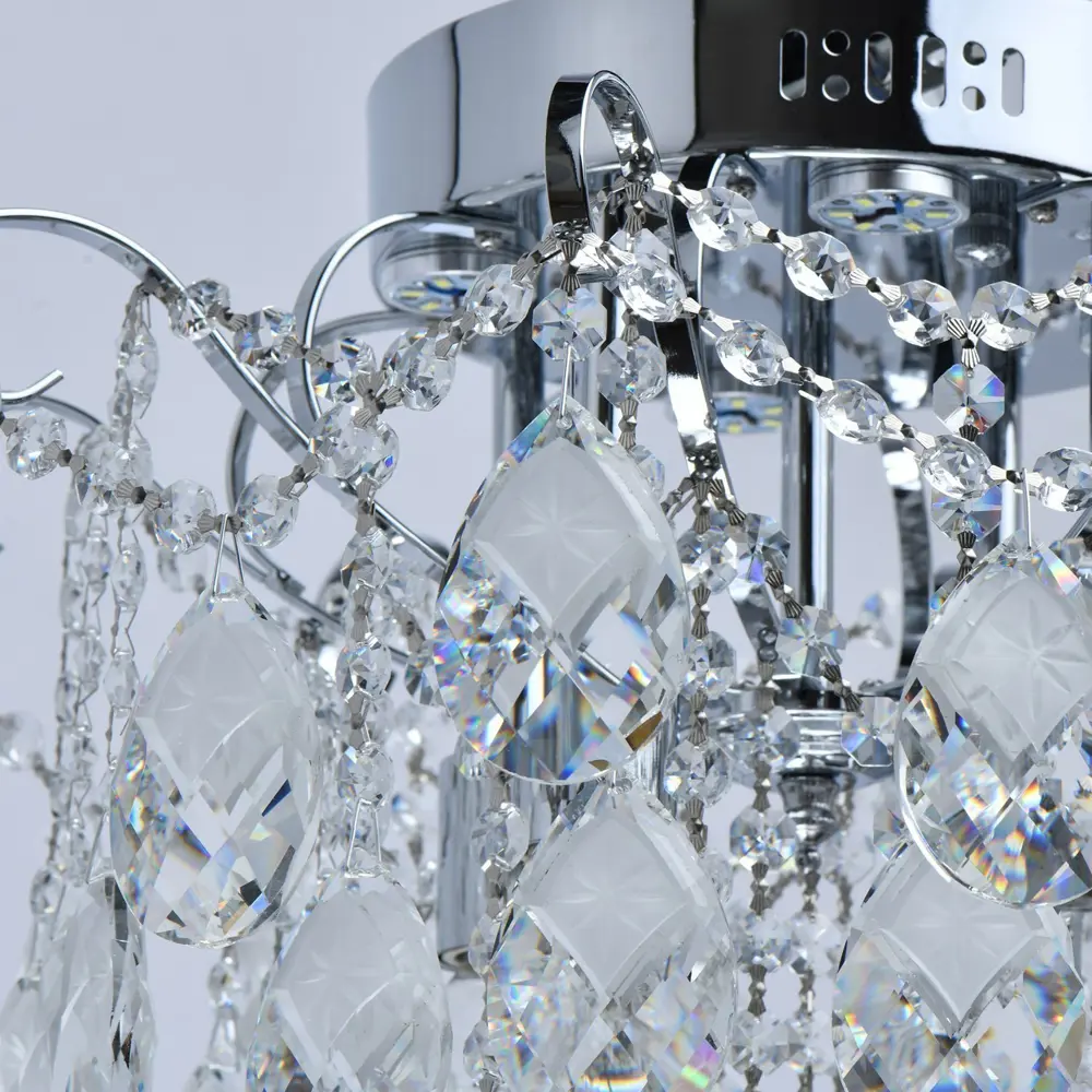 Люстра потолочная «Бриз», 4 лампы, 16.46 м², регулируемый белый свет, цвет хром DE CITY STLM-2118796 - Вид №1