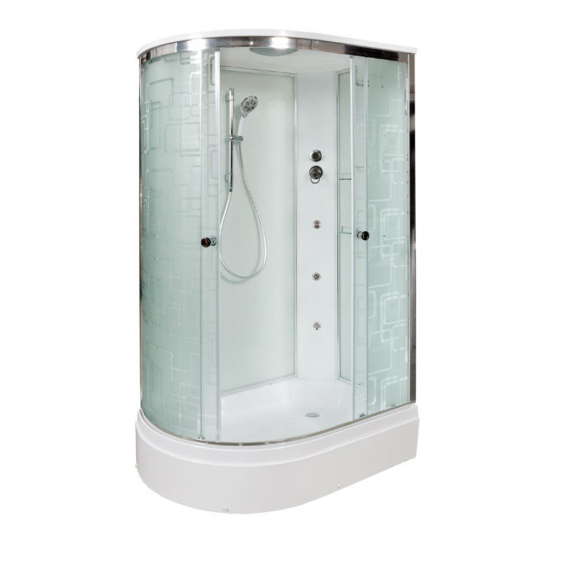 L 902 L с гм. и эл. Душевая кабина DETO Серия L ЕМ2712 R с гидромассажем (гм.)