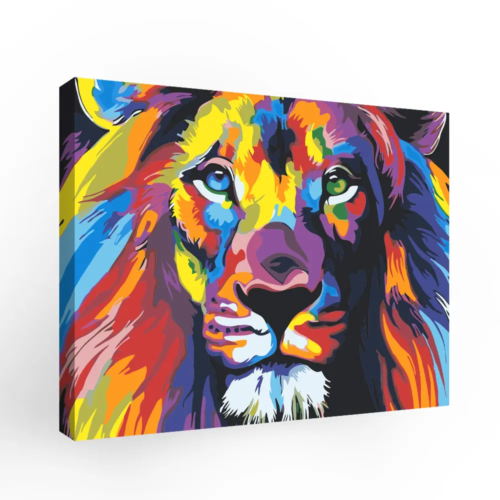 Картина по номерам Модульный лев 50х40 см FBRUSH STLM-2047252 - Вид №1