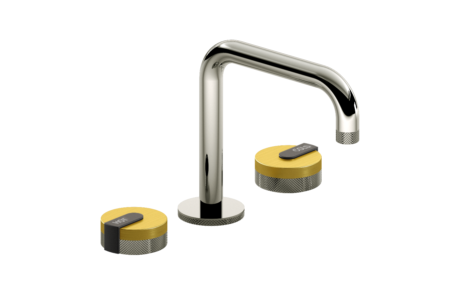 E-11511-R1BB-L1BK-PC Смеситель для умывальника на 3 отвертия GRAFF MOD+