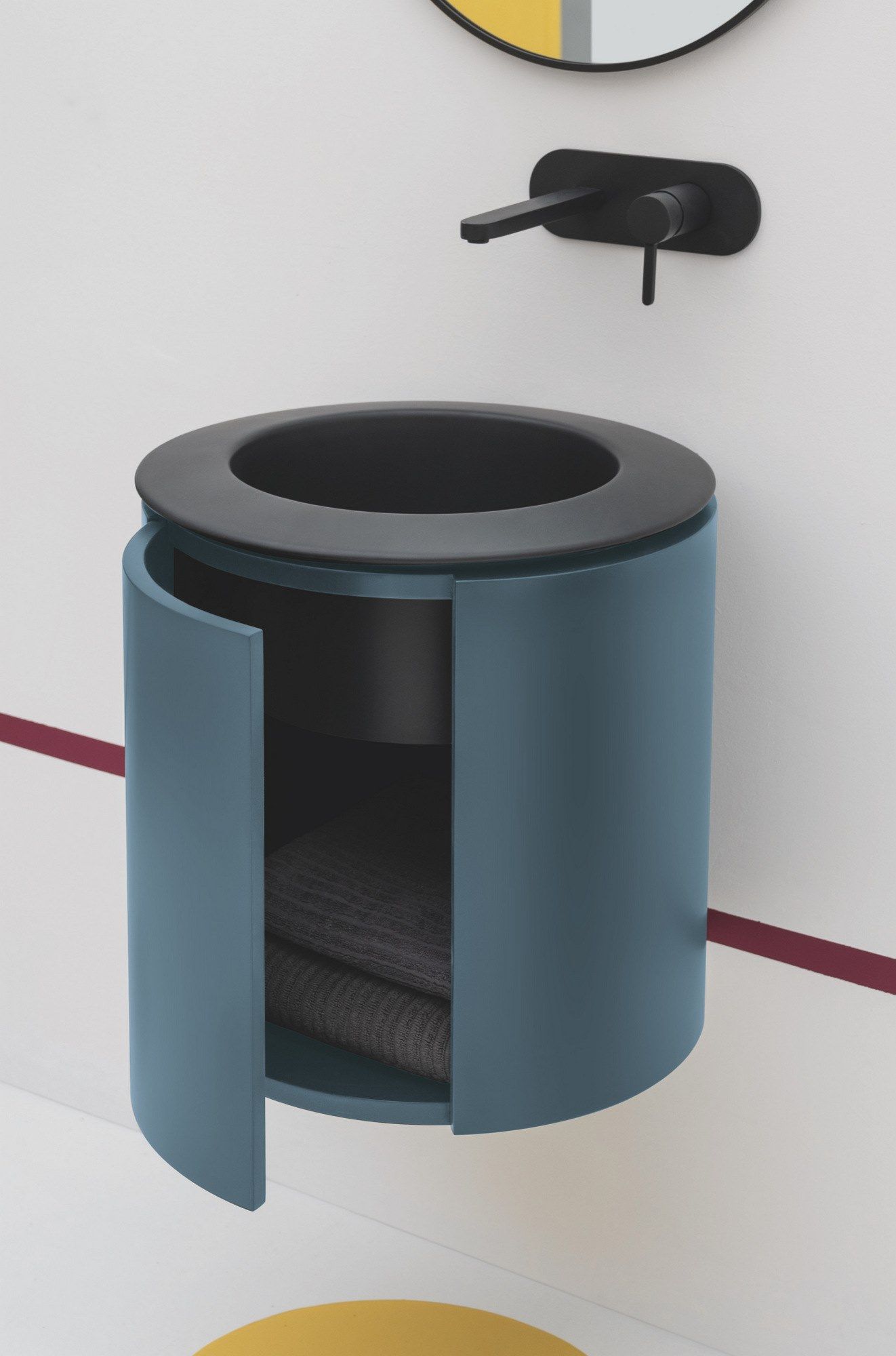 Подвесной шкаф для умывальника из МДФ с дверцами Axa Skyland ARCH-00065271 - Вид №1