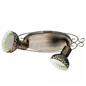Спот настенный галогеновый на 2 лампы коричневый Focus A5219AP-2BR ARTE LAMP FOCUS BROWN 00-3926228 Коричневый
