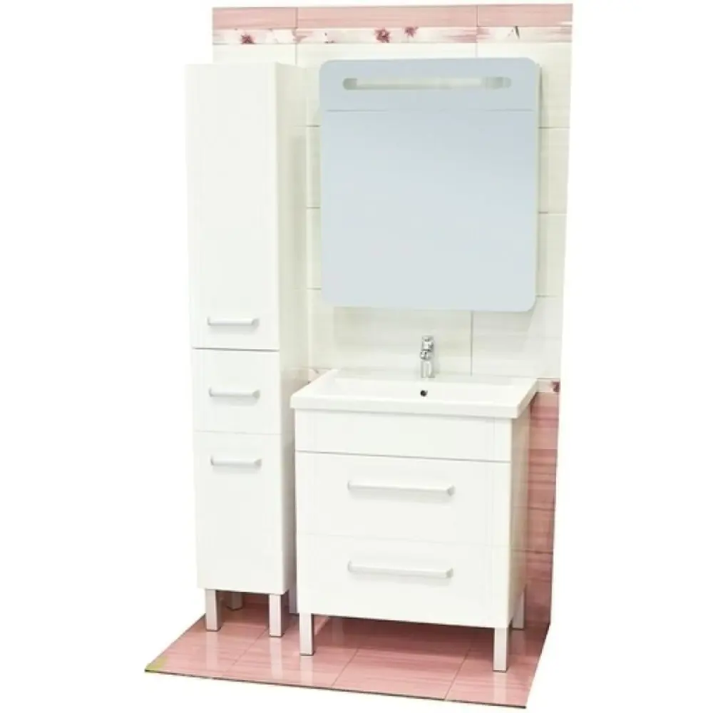 Тумба под раковину напольная Sensea «Аврора» 60 см цвет белый STLM-2024740 - Вид №3